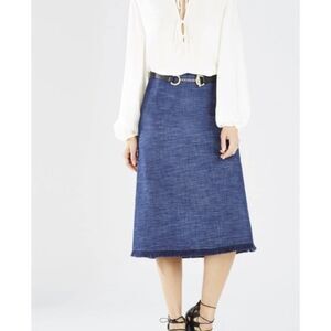 BCBGMaxAzria Mannie A-Line Midi Skirt